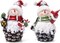 Indoor Home Decor Christmas Snowman Figurines Table Decorations Cute Christmas Snowman Gifts Handmade Resin Winter Indoor Decorations